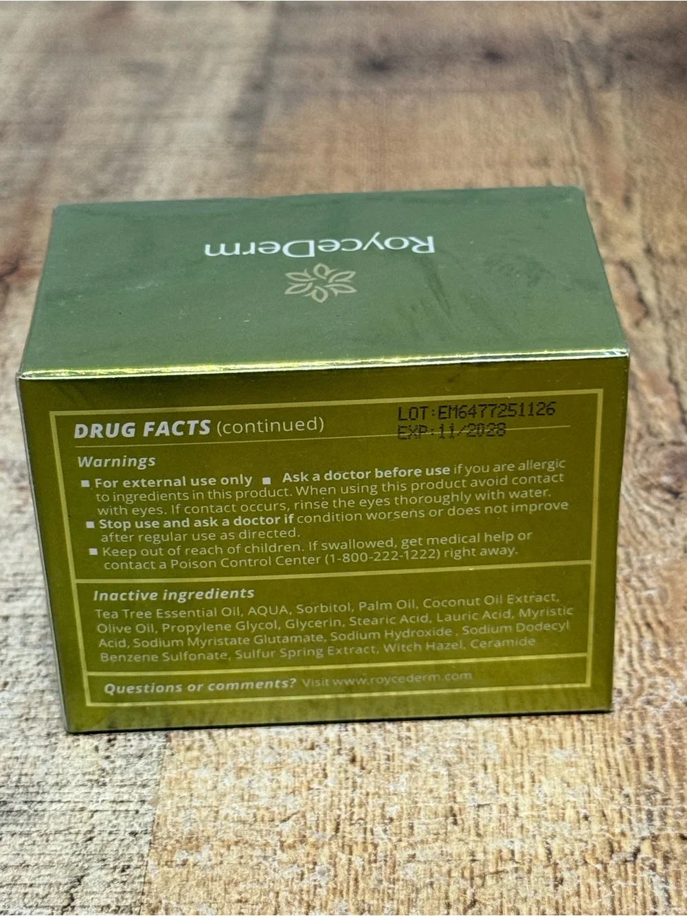 Roycederm Antifungal Tea Tree Soap Antibacterial Treatment for Face & Body